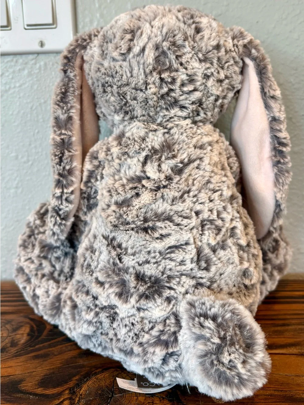 ♥️ DEMDACO Isabella Bunny Plush, “You Are So Loved,” Gray/Pink, BNWT